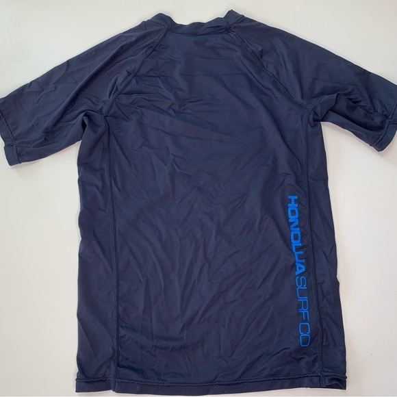 Honolua Surf Co Navy Blue Short Sleeve Rash Guard Swim Top Size Large Womens - Picture 5 of 5
